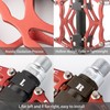 Vagasi Pedales de bicicleta para ciclismo y rodamientos sellados (rojo)