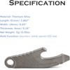 Hamans EDC Multi Tool Titanium Pry Bar with Bottle Opener
