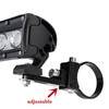 Universal-Fit 360 Adjustable 1.25" Tubular Clamp Light Mounts for Offroad