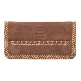 Daniel Leather Pouch from Genuine Leather (Brown)