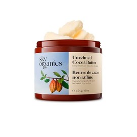 Organic Cocoa Butter By Sky Organics: Unrefined, 100% Pure Raw Cocoa Butter 16oz â€" Skin Nourishing, Moisturizing & Healing, for Dry Skin, Stretch Marks - For Skin Care, Hair Care & DIY Recipes