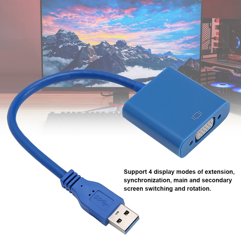 USB 3.0 to VGA Video Graphics Card Display External Cable
