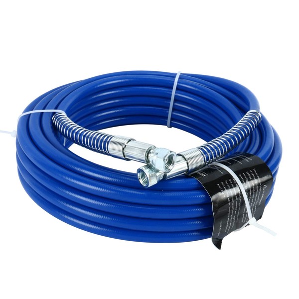 50ft x 1/4" Airless Paint Spray Hose, Blue Color 15m