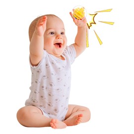 WEofferwhatYOUwant 6 Ball Drop Rattle Balls – Replacement Activity Balls for Toddlers | 1.8” Durable Clear PC Plastic | Safe, Entertaining & Compatible with Ball Tower Toys