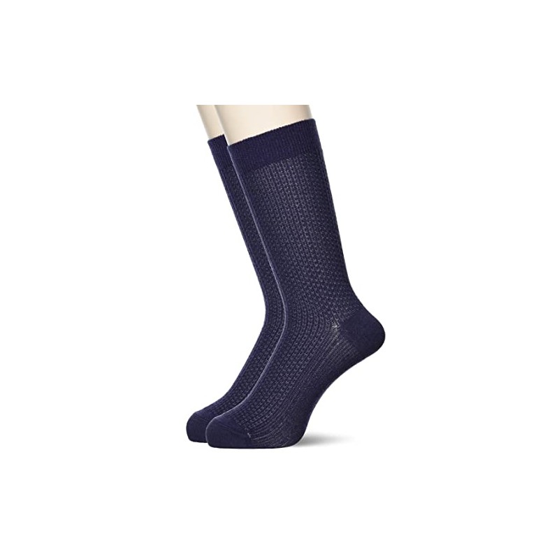 GUNZE BODYWILD Men's Socks, Japanese Paper Yarn, Jacquard, Mice-bi