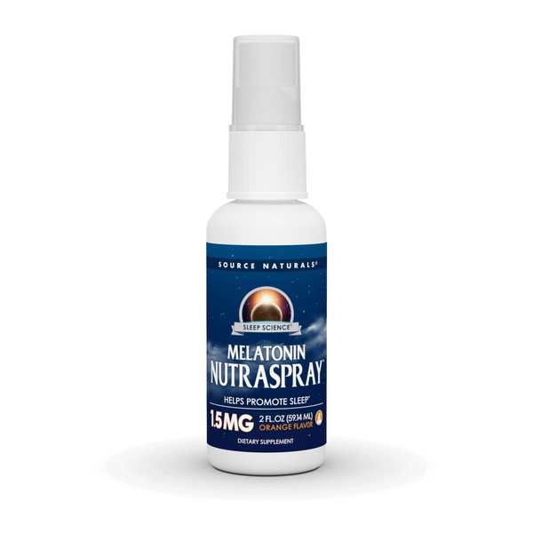 Source Naturals Melatonin - NutraSpray -Orange Flavored - 1.5 mg