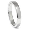 Metal Factory Titanium 4MM High Polish Plain Dome Wedding Band