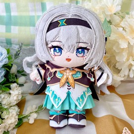 CALEMBOU Anime Plush Dress Up Doll Cute Chibi Figure Plushies 20cm Soft Chinese Cotton Dolls Collectible Gift for Honkai Star Rail Fans (Firefly)