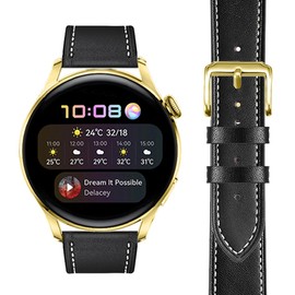 FAGWIG Genuine Leather Watch Band for Women Men Quick Release Spring Bars Bands 20mm 22mm Top Cowhide Calfskin Wristband Replacement Watchband Strap