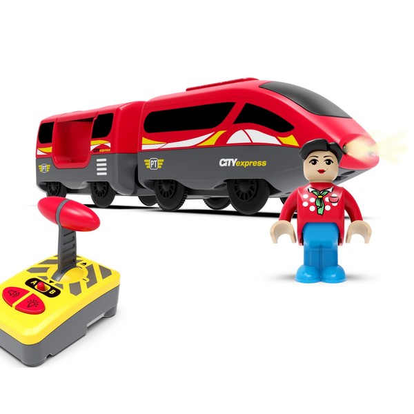 Train Track Accessories Remote Control Train, Battery Operated Locomotive Train