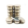Wopanxye 10pcs 50ml Aluminum Tin Jars, Lip Balm Container, 50gram