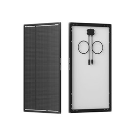 Renogy 120W ShadowFlux Anti-Shading N-Type Solar Panel, 12V/24V System 120 Watt Solar Panel 25% High-Efficiency, PV Module Power Charger for RV Marine Rooftop Farm Battery Off-Grid Applications