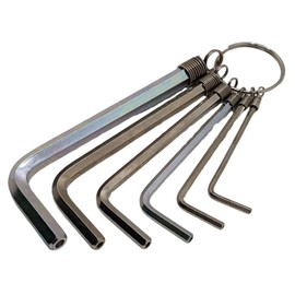 ARNDT Germany Security Hex Key Set 2.5mm-8mm (6PCS) | Double Holes Security Allen Keys | Tamper Proof Hex Key Set | Chromium Vanadium Zinc Plated Steel