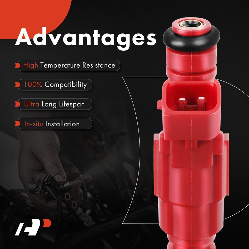 A-Premium 12 Holes 4Pcs Fuel Injectors Compatible with Hyundai Elantra