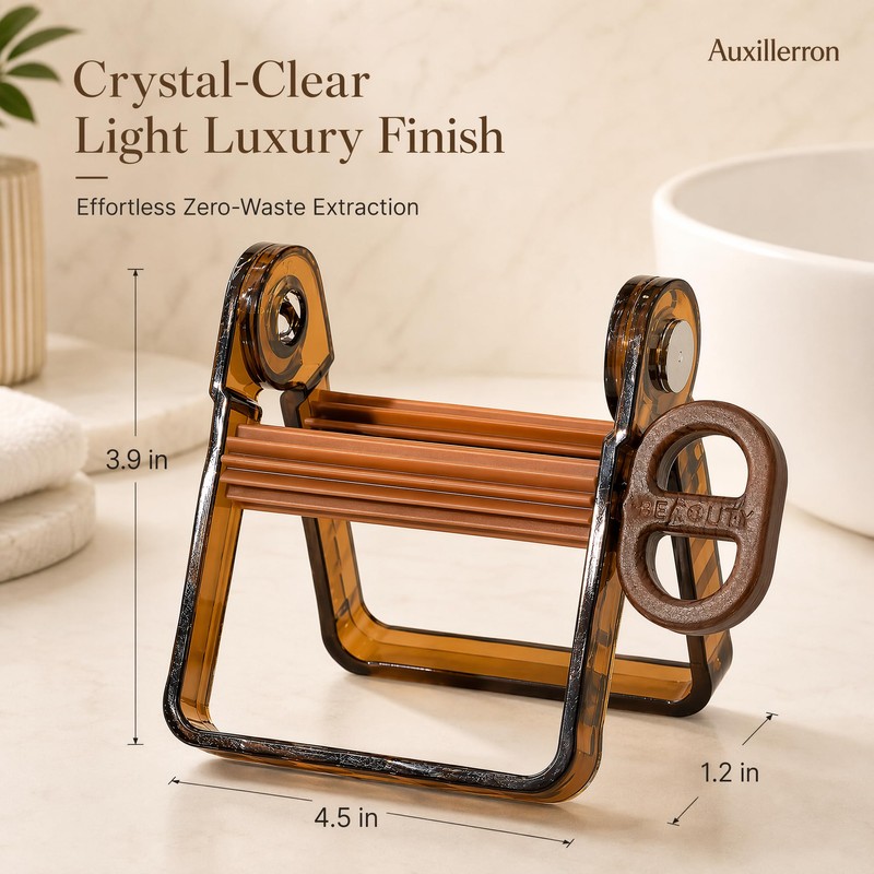 Aesthetic Toothpaste Squeezer Roller - Premium PET Translucent Tube Dispenser