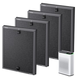 4 Pack HAP602 Replacement Filter Compatible with ECOSELF HAP602 / HAP602WF Air Purifier, Air Purifiers Replacement Filter for Home Large Room, # RF-HAP602-2P