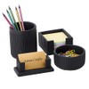 Set of 4 Modern Concrete Desk Accessories for Office Decor