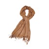 Sakkas Large Soft Silky Pashmina Shawl Wrap Scarf in Solid