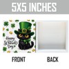 XFW Happy St Patrick's Day Black Cat Decorations Shamrocks Decorations