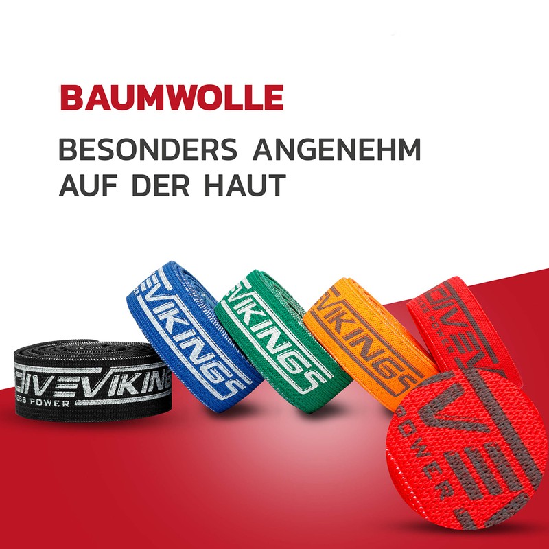 ActiveVikings® Pull-Up Fabric Fitness Bands, Perfect for Muscle Building and