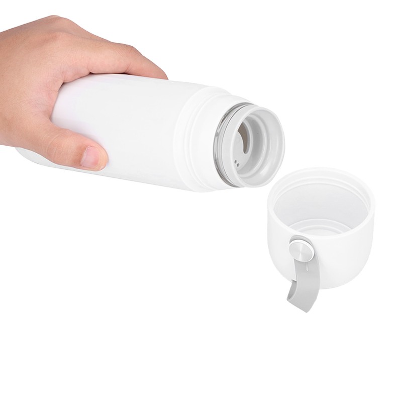 310ml Glass Cup with Lid Portable Dual Purpose Water Mug