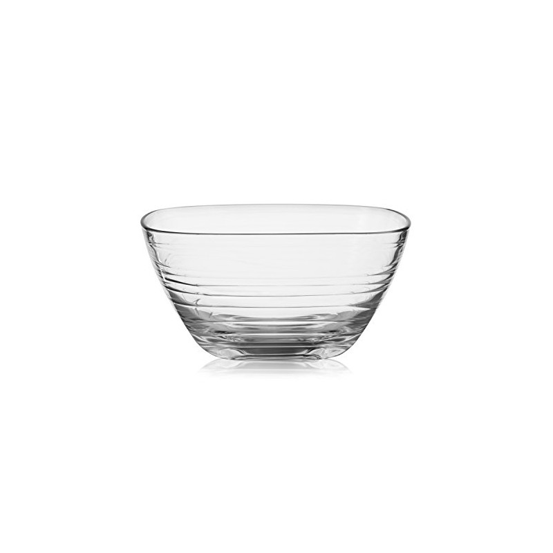 Libbey Aviva Waves 1-Piece Bowl Set, Clear