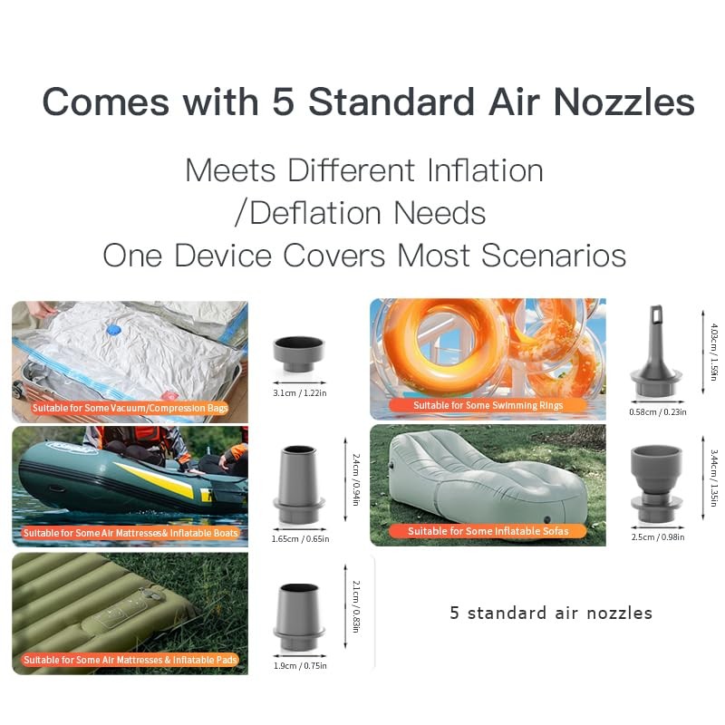 Rechargeable Portable Air Pump for Inflatable - Mini Pump Air