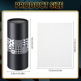 8 Pack Car Tissue Holder with 3-ply Facial Tissue Bulk Car Tissues Cylinder Geometry Car Travel Tissues Boxes for Car Cup Holder Wedding Birthday Car Tissues Box Round Container (Dot and Geometric)