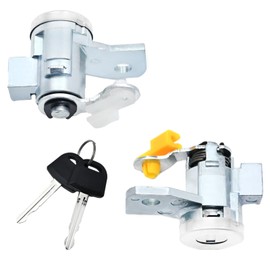 EATAKWARD 89022371 1 Set Front Left Right Side Door Lock Cylinders w/Keys Replacement for Chevy Colorado for GMC Canyon 2004-2012 Replacement for Hummer H3 2006-2010 19121155, 89022372, 89022338