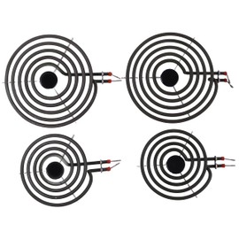 LSSOCH Electric Range Burner Element Set MP22YA MP15YA 6" MP21YA 8" Compatible With Ken-more Whirlpool May-tag Hardwick Norge Ranges/Stoves WPY04100165 WPY04100166