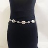 Vintage Oval Carved Metal Waist Chain for Women – Retro