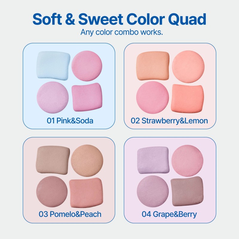 fwee [fwee]Pocket Cheek Palette (4 Colors)