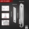 BECOWIN 7-In-1 Mutipurpose Utility Knife, Stainless Steel Retractable Box Cutter,