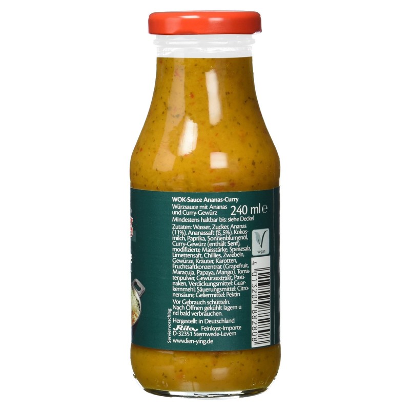 Lien Ying Wok Sauce Pineapple Curry 240 ml