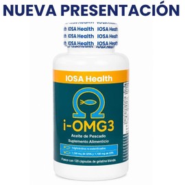 Omega 3 Premium de Pescado, 120 Cápsulas Blandas | 1100mg DHA/EPA por porción | Purificado 5 Veces | Alta Biodisponibilidad 90% | Apoya Ojo Seco y Sal