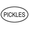 CafePress PICKLES (Oval) Oval Sticker Oval Car Bumper Sticker