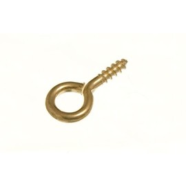50 Of Picture Frame Screw In Eye 14 x 1.5 mm Eb Brass Nickel-Plated Steel