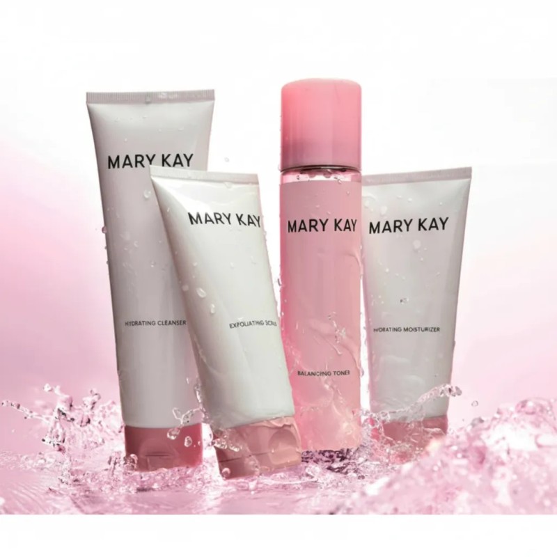 Kit Facial Mary Kay 4 Piezas Hidratante Y Exfoliante