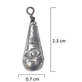 PRO FILSTAR Pear Lead Set 10 x 6 g - Lead Fishing with Swivels - Fishing Lead Set - Ground Fishing - Ground Lead Fishing - Lead Weight - Fishing Weights - Lead Weights - Drop Lead - Carp Lead