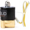 U.S. Solid 1/4" Brass Electric Solenoid Valve 110VAC Normally Closed