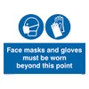 Pack of five - Face masks and gloves must be