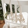 Ginger Ray Wooden Eco Merry Christmas Chair Back Table Hanging
