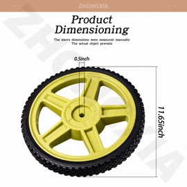 308451053 308451067 Replacement Wheel (12“ x 1.75” 1/2 Hub) Compatible with Ry-obi Ho-melite RY80930 RY802800 RY80940B BM80544 UT80993F PS8C3152 Pressure Washer, Green