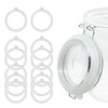 12 Pieces Rubber Seals Rings for Glass Jars, Airtight Silicone