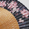 Fashionable kimono Iroha Flower Light Fan, Fan Bag Set, Navy