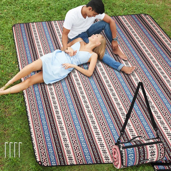 WICKERLAND WICKERLAND Picnic Blankets Extra Large Outdoor - Beach Blanket