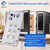 2PC 5304517872 Microwave LED Light, Replacement Lamp Compatible with Frigidaire,