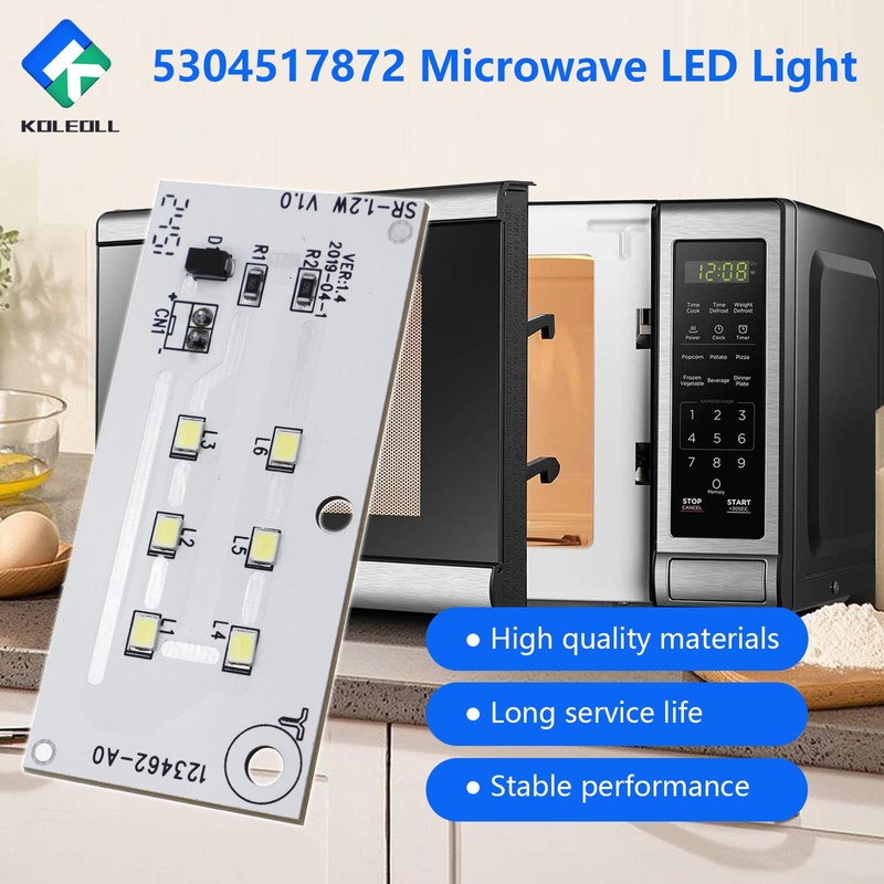 2PC 5304517872 Microwave LED Light, Replacement Lamp Compatible with Frigidaire,
