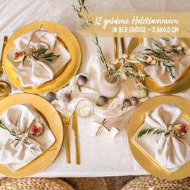 Papierdrachen 12 Ramadan motif clips, lanterns and moons, decoration for Ramadan for gifts, table decoration, cards, napkins and more, set 1