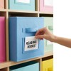 11 Inch Cube Storage Bin with Label Window, 8 Pack